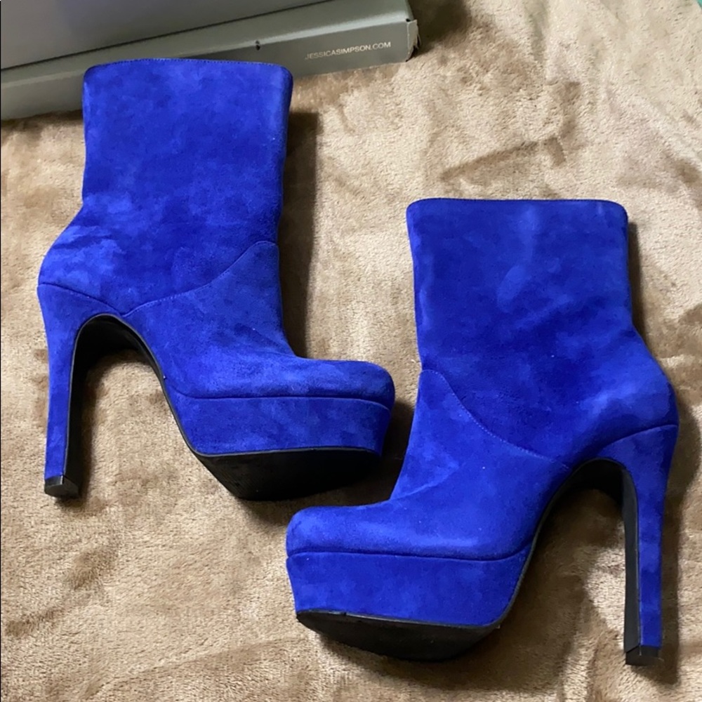 Jessica Simpson blue boots! - Picture 3 of 7